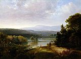 River View with Hunters and Dogs by Thomas Doughty